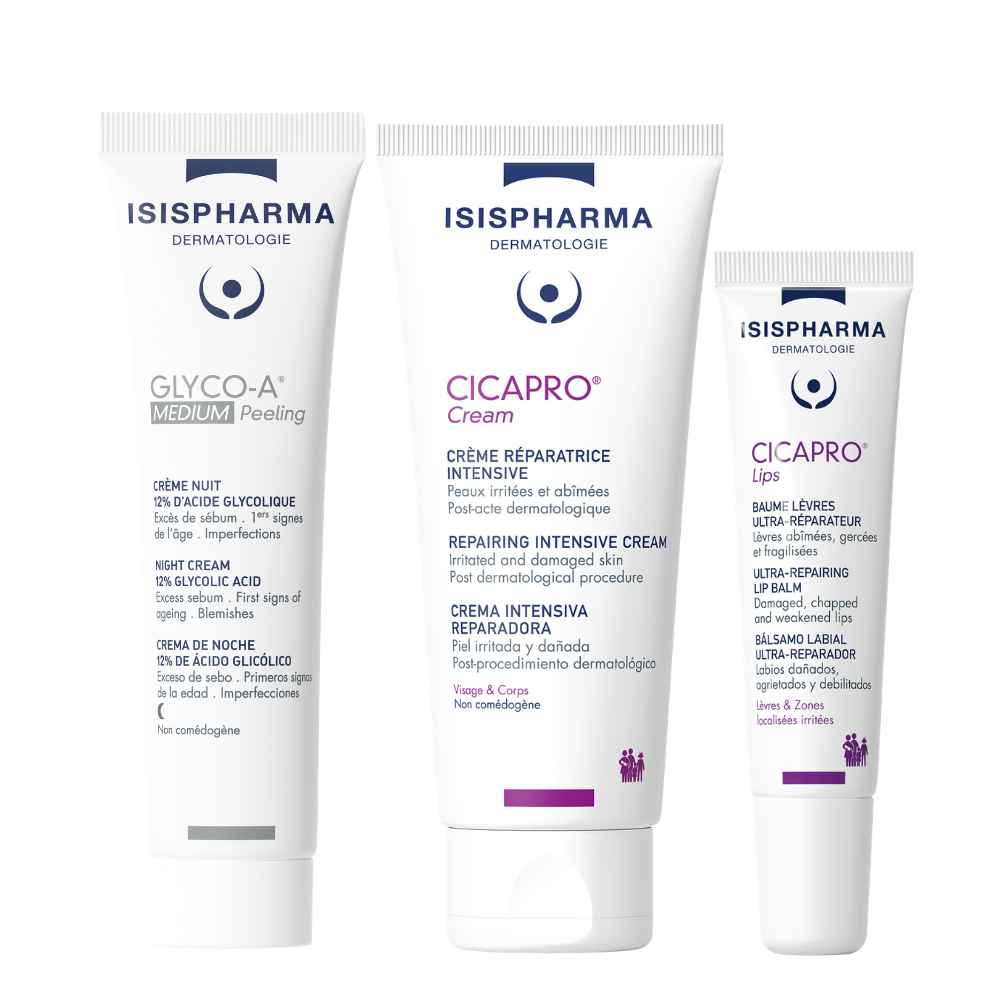 Set Exfoliere si Reparare – ten luminos si refacut