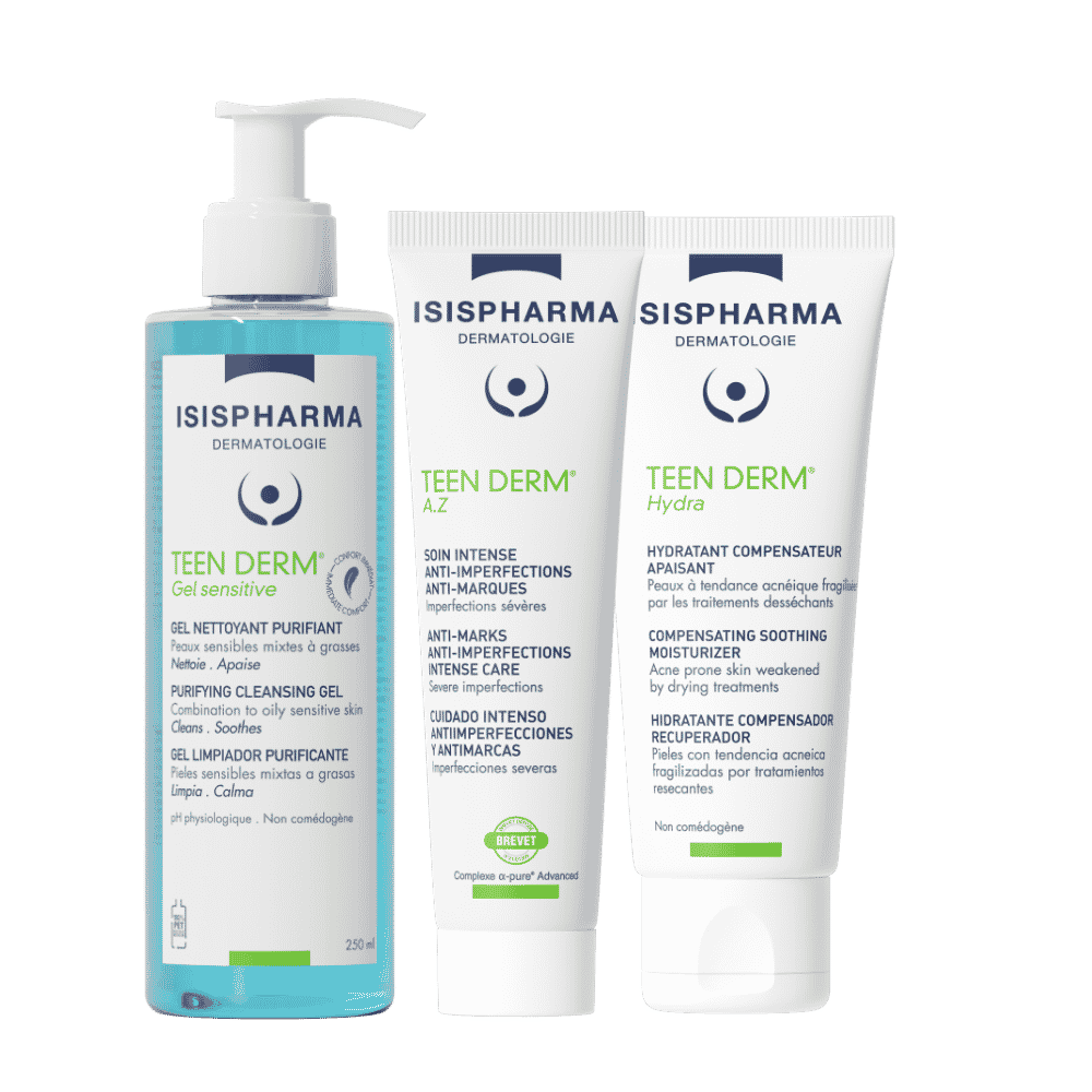 Set Anti-acnee cu Acid Azelaic 15%,  pentru Ten Sensibil sau Sensibilizat