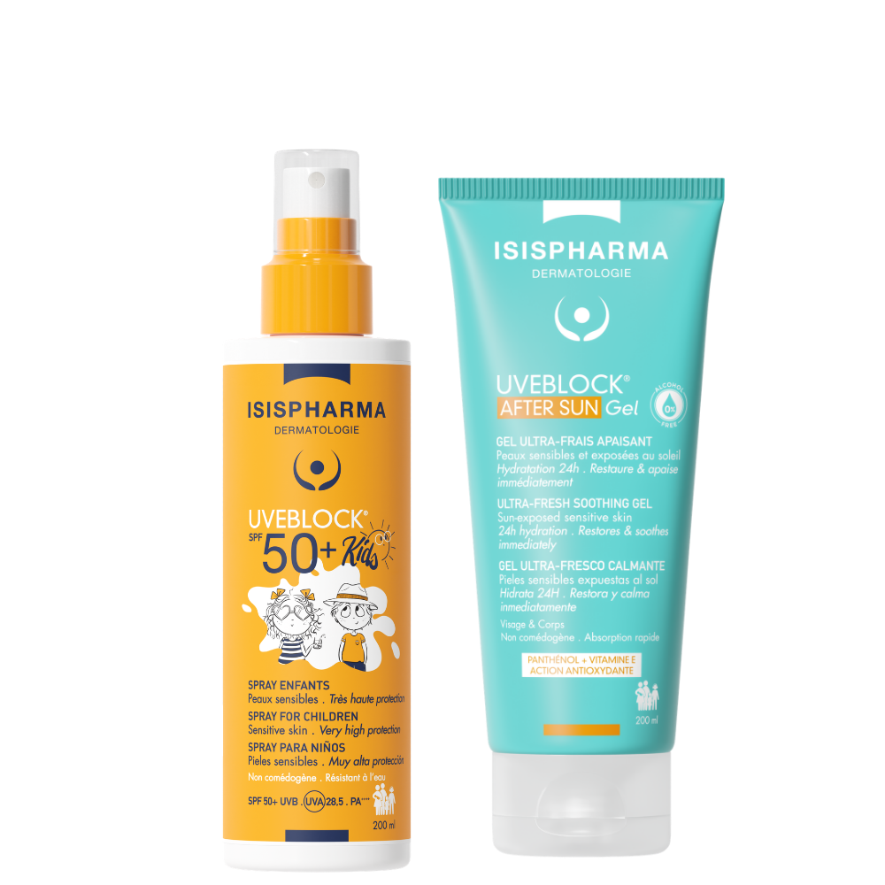 Pachet UVEBLOCK Spray Kids si Uveblock After Sun 