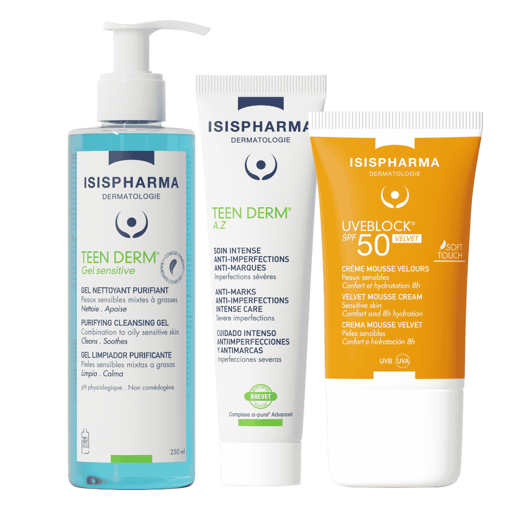 Set Anti-acnee cu Acid Azelaic 15% si protectie solara