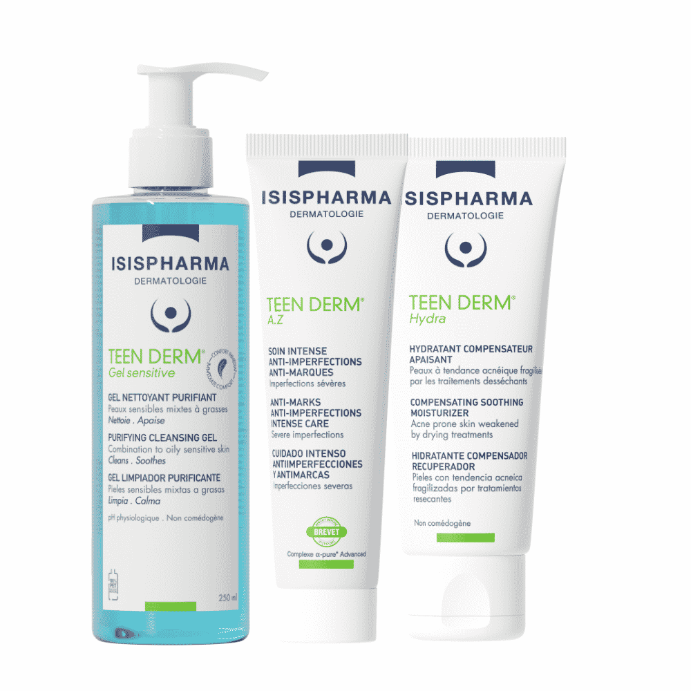 Set Anti-acnee cu Acid Azelaic 15%,  pentru Ten Sensibil sau Sensibilizat