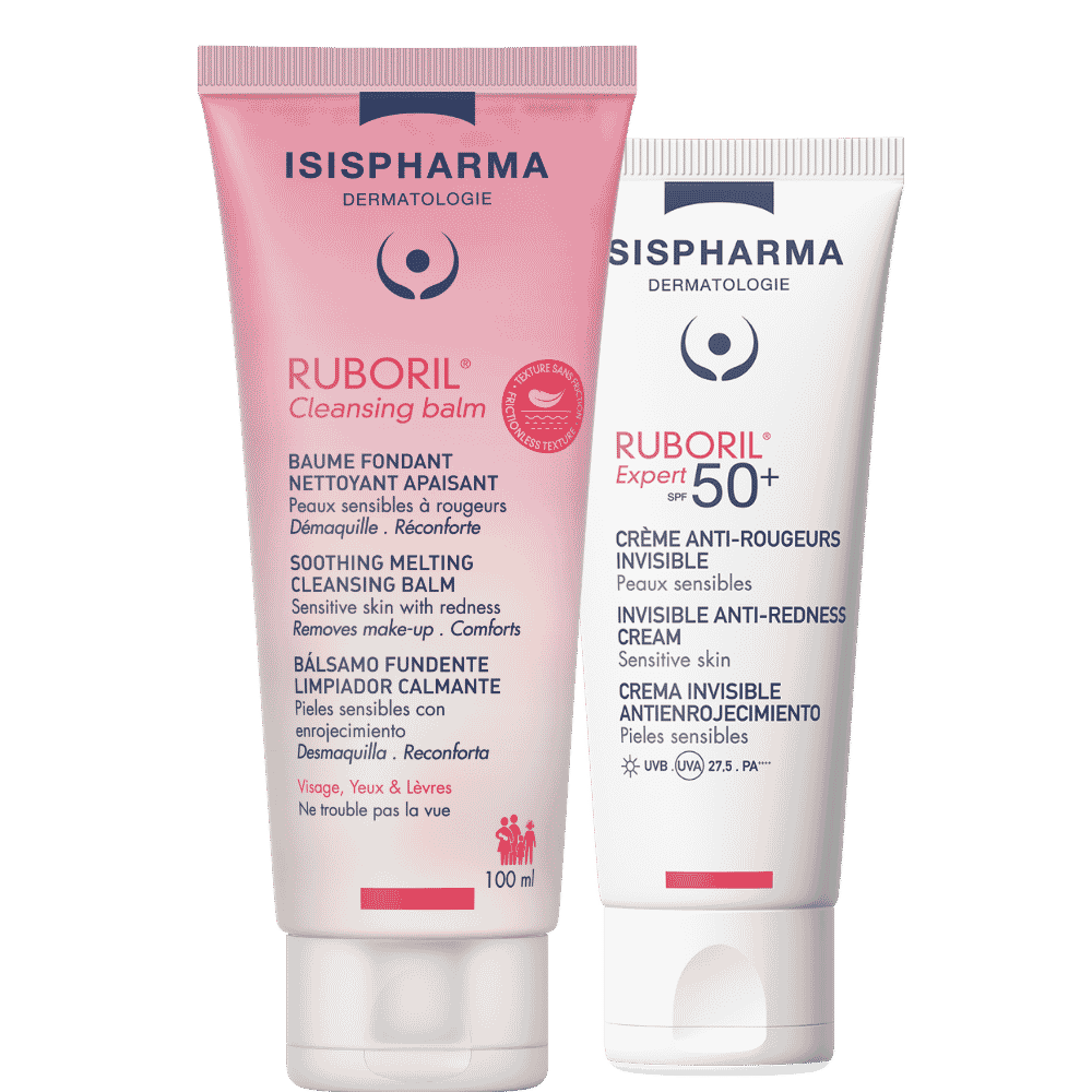 Pachet Ruboril Balsam de curatare si Ruboril Expert SPF50+ Invisible