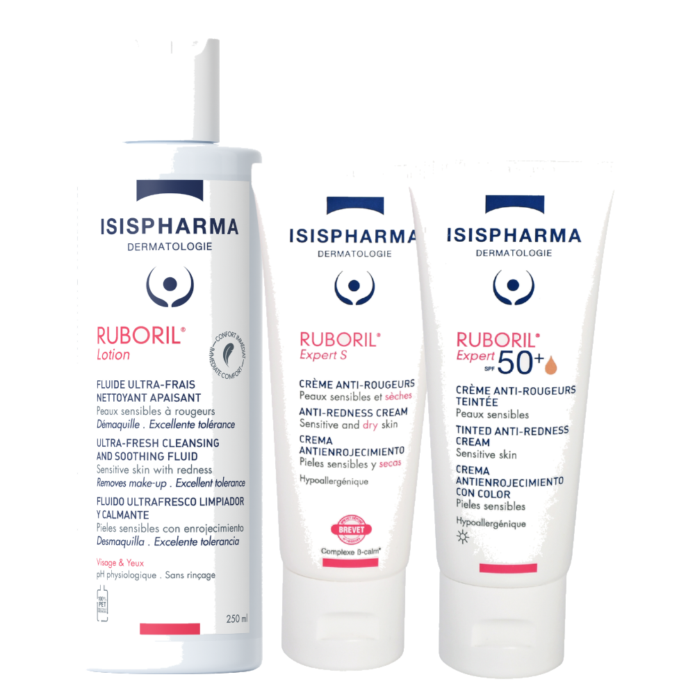 Set Anti-roseata Ten Normal-Uscat (SPF nuanta mediu)